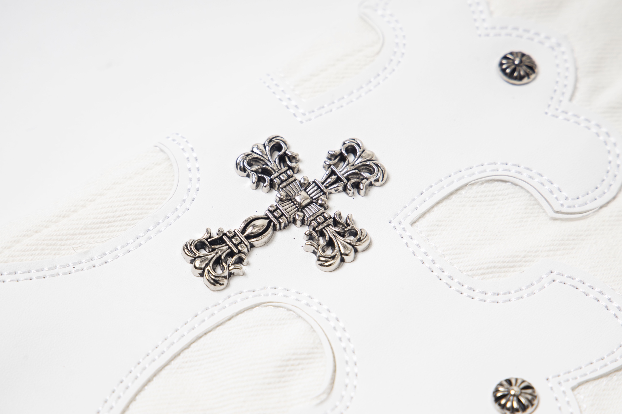 高版本Chrome hearts 克罗心 SexRecords系列展会限定牛王牛仔裤 纯白神仙配色