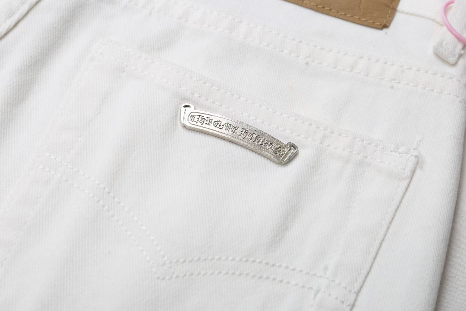 高版本Chrome Hearts克罗心 Mattyboy涂鸦彩绘豹纹十字牛仔裤