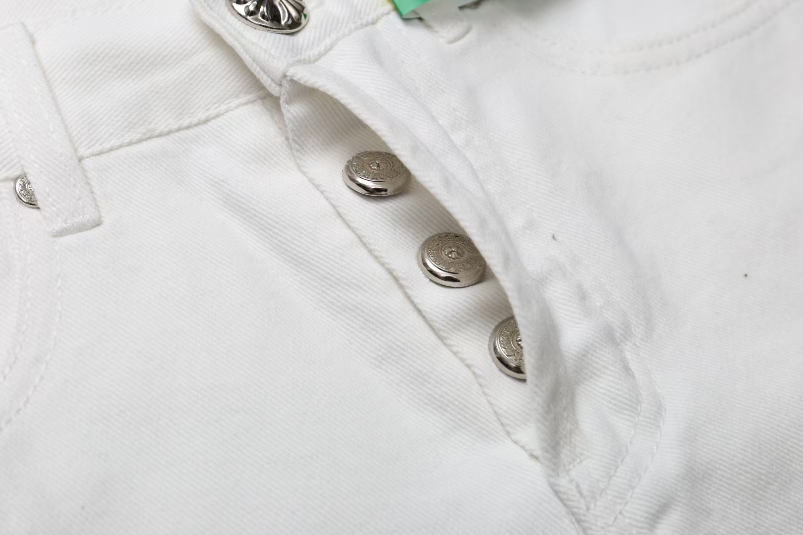 高版本Chrome Hearts克罗心 Mattyboy涂鸦彩绘豹纹十字牛仔裤