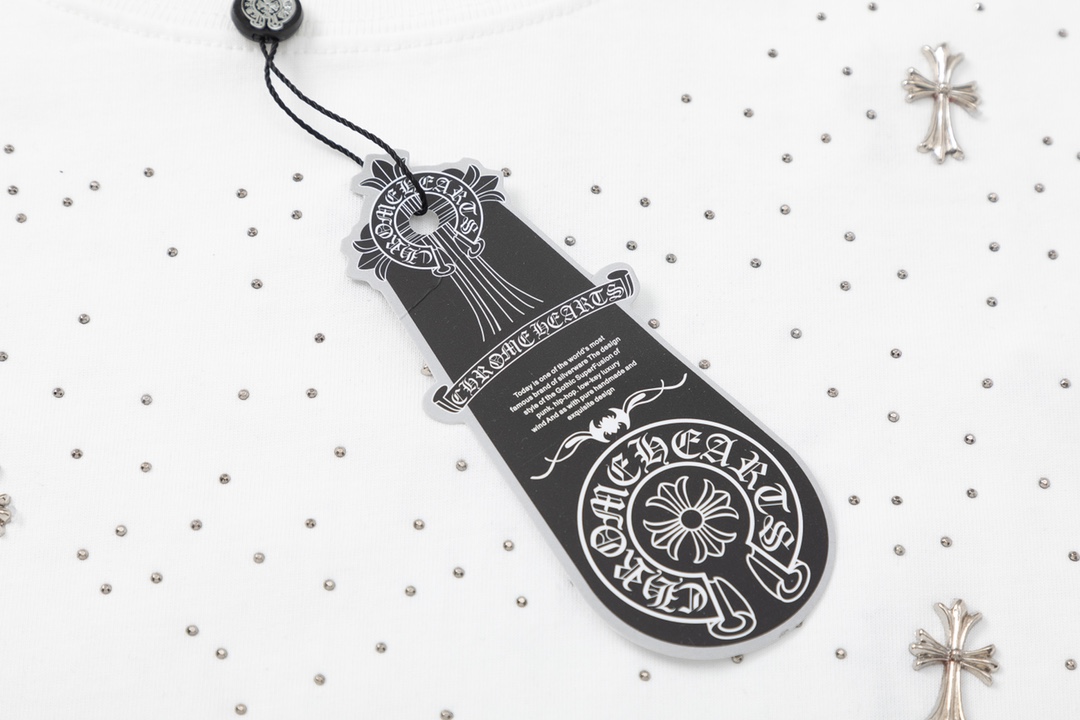 高版本Chrome Hearts克罗心 满天星十字架烫钻短袖-Chinese UA Cheap High Quatity Brand Clothes Bags handbags Sneakers wholesale wholesaler seller from China Factory suppliers Fashion Clothing Shoes best Quality Beautiful Price 高版本Chrome Hearts克罗心 满天星十字架烫钻短袖