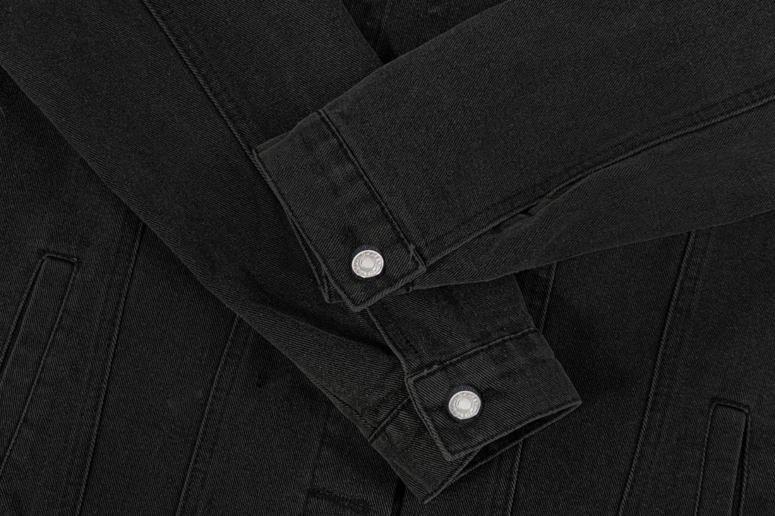 高版本BALENCIAGA/巴黎世家 双B涂鸦字母印花牛仔外套