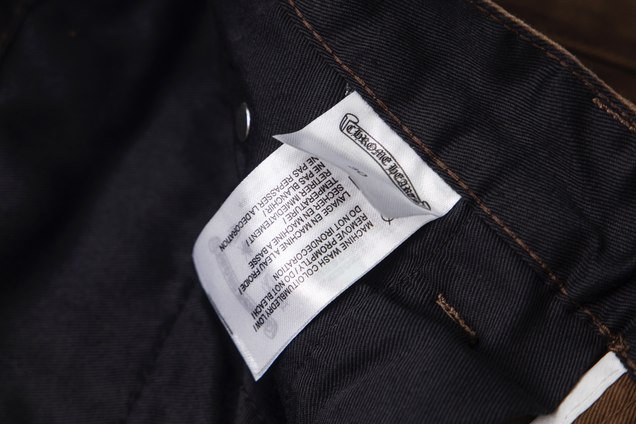 高版本Chrome Hearts克罗心 咖色豹纹拼皮十字牛仔裤-Chinese UA Cheap High Quatity Brand Clothes Bags handbags Sneakers wholesale wholesaler seller from China Factory suppliers Fashion Clothing Shoes best Quality Beautiful Price 高版本Chrome Hearts克罗心 咖色豹纹拼皮十字牛仔裤