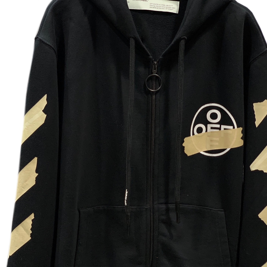 高版本OFF-WHITE C/O VIRGIL ABLOH 胶带箭头印花开衫外套-Chinese UA Cheap High Quatity Brand Clothes Bags handbags Sneakers wholesale wholesaler seller from China Factory suppliers Fashion Clothing Shoes best Quality Beautiful Price 高版本OFF-WHITE C/O VIRGIL ABLOH 胶带箭头印花开衫外套