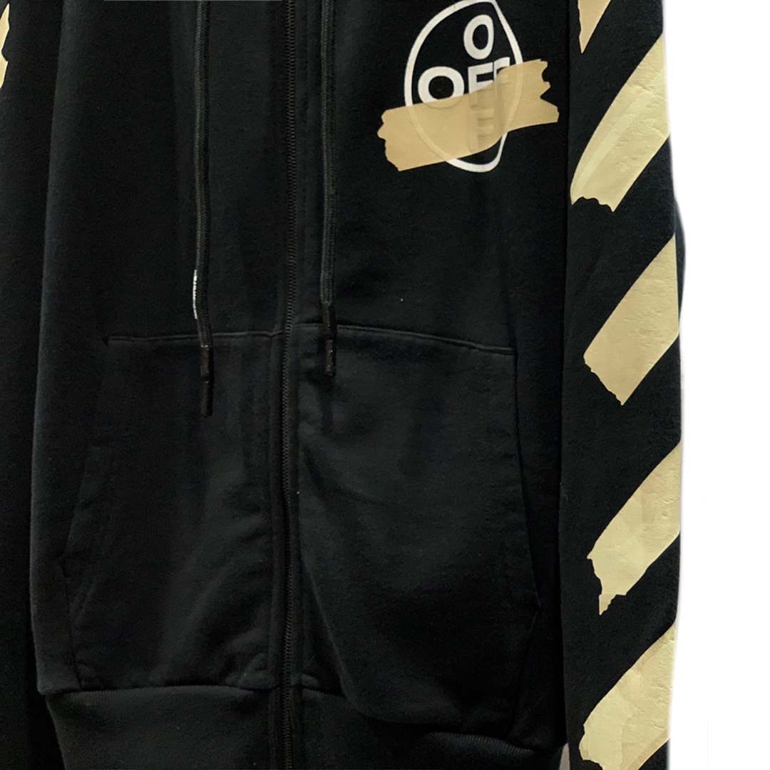 高版本OFF-WHITE C/O VIRGIL ABLOH 胶带箭头印花开衫外套-Chinese UA Cheap High Quatity Brand Clothes Bags handbags Sneakers wholesale wholesaler seller from China Factory suppliers Fashion Clothing Shoes best Quality Beautiful Price 高版本OFF-WHITE C/O VIRGIL ABLOH 胶带箭头印花开衫外套