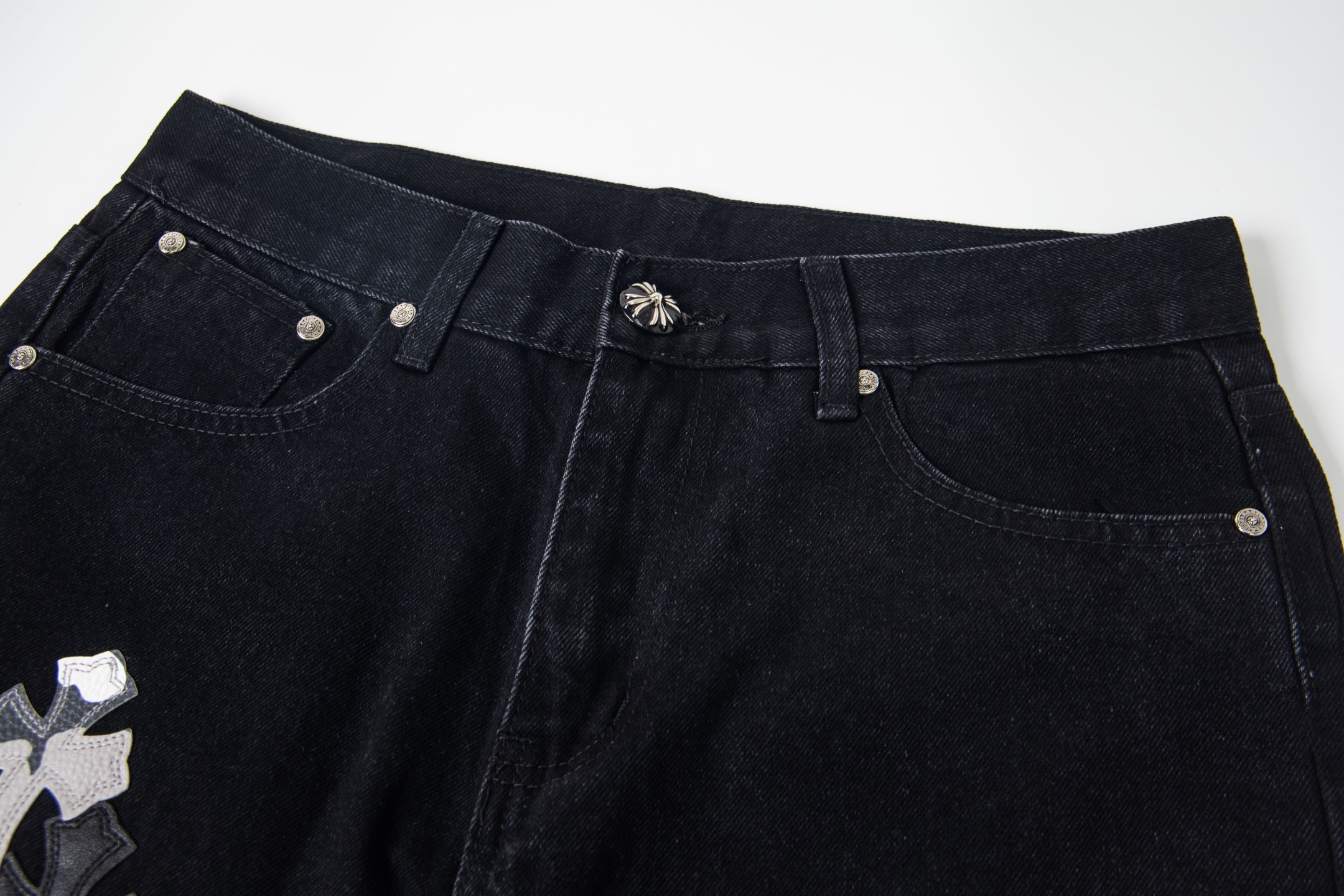 高版本Chrome hearts 克罗心 重叠多皮十字水洗做旧牛仔裤-Chinese UA Cheap High Quatity Brand Clothes Bags handbags Sneakers wholesale wholesaler seller from China Factory suppliers Fashion Clothing Shoes best Quality Beautiful Price 高版本Chrome hearts 克罗心 重叠多皮十字水洗做旧牛仔裤