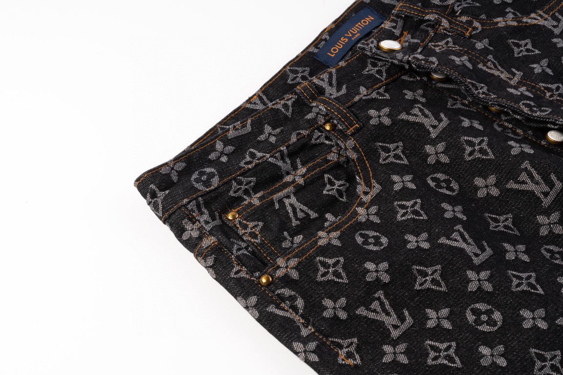 Louis Vuitton路易威登 经典提花满印牛仔裤-Chinese UA Cheap High Quatity Brand Clothes Bags handbags Sneakers wholesale wholesaler seller from China Factory suppliers Fashion Clothing Shoes best Quality Beautiful Price Louis Vuitton路易威登 经典提花满印牛仔裤