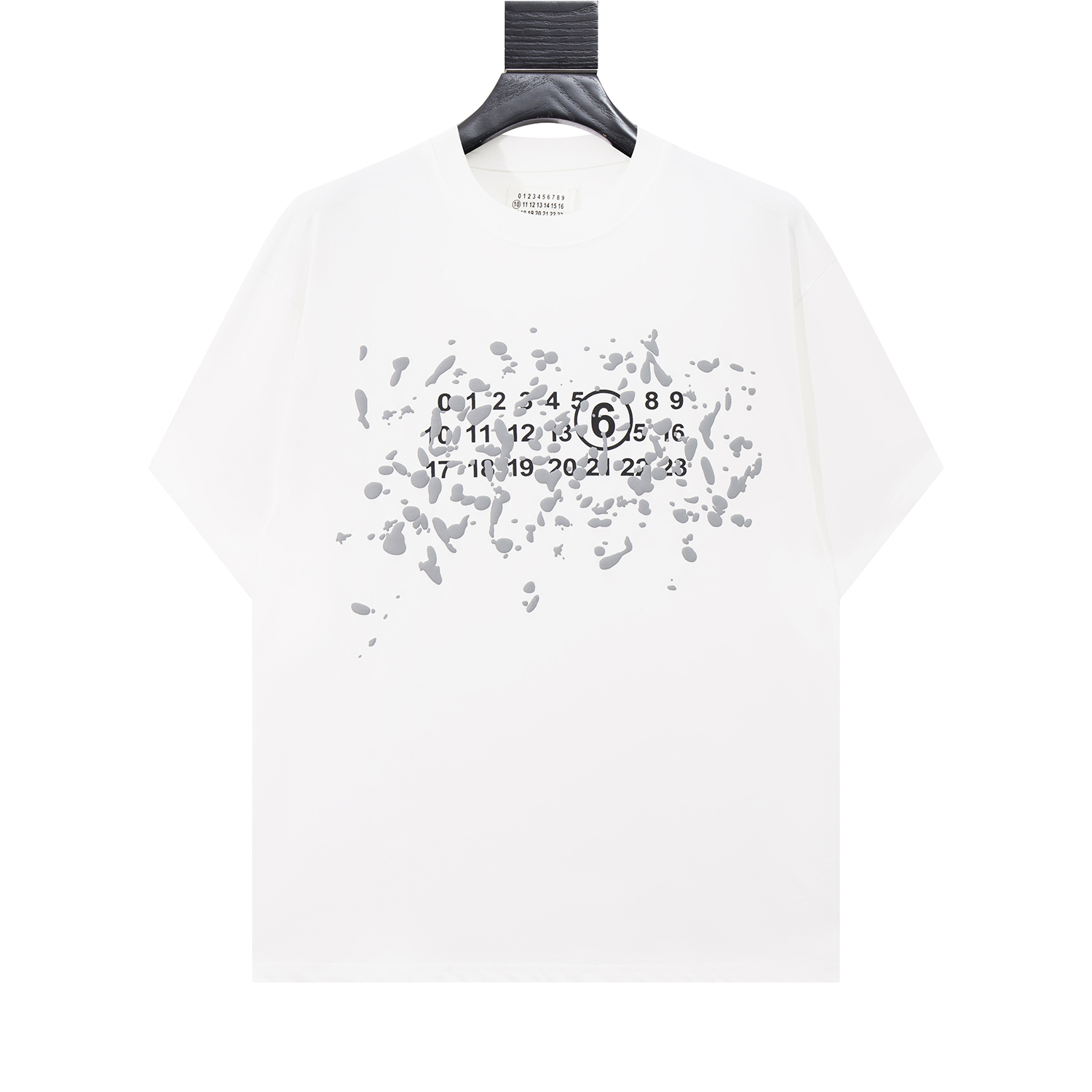 高版本MaisonMargiela/马吉拉 MM6发泡数字印花短袖