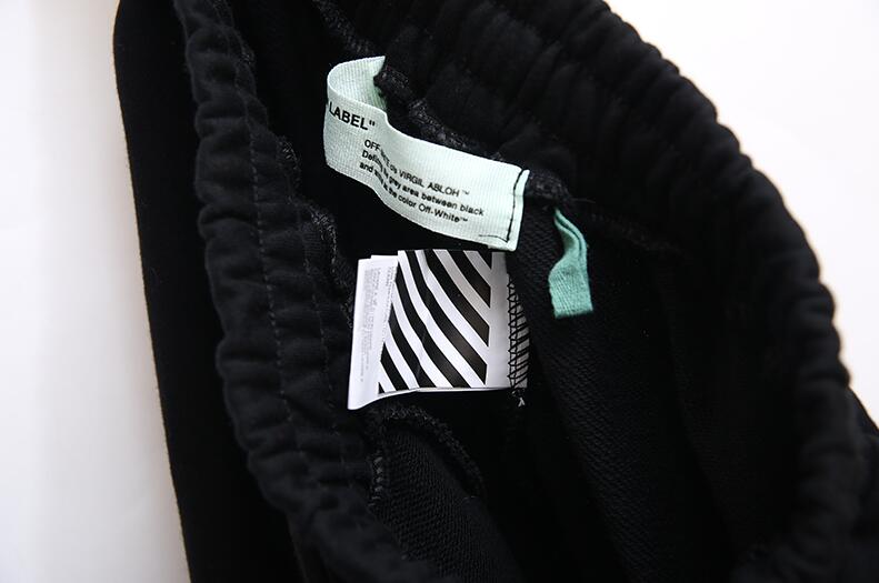 高版本OFF-WHITE 胶带印花卫裤 四季可穿 招牌显著 独树一帜的高街风