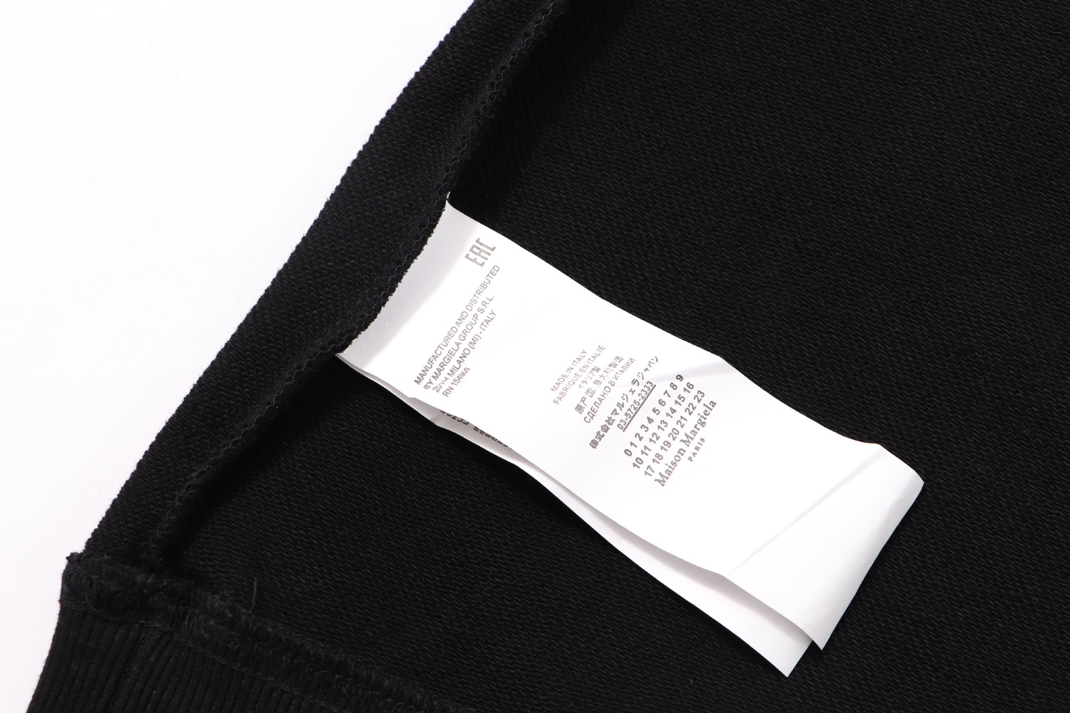 高版本MaisonMargiela/马吉拉 刺绣反字母连帽卫衣