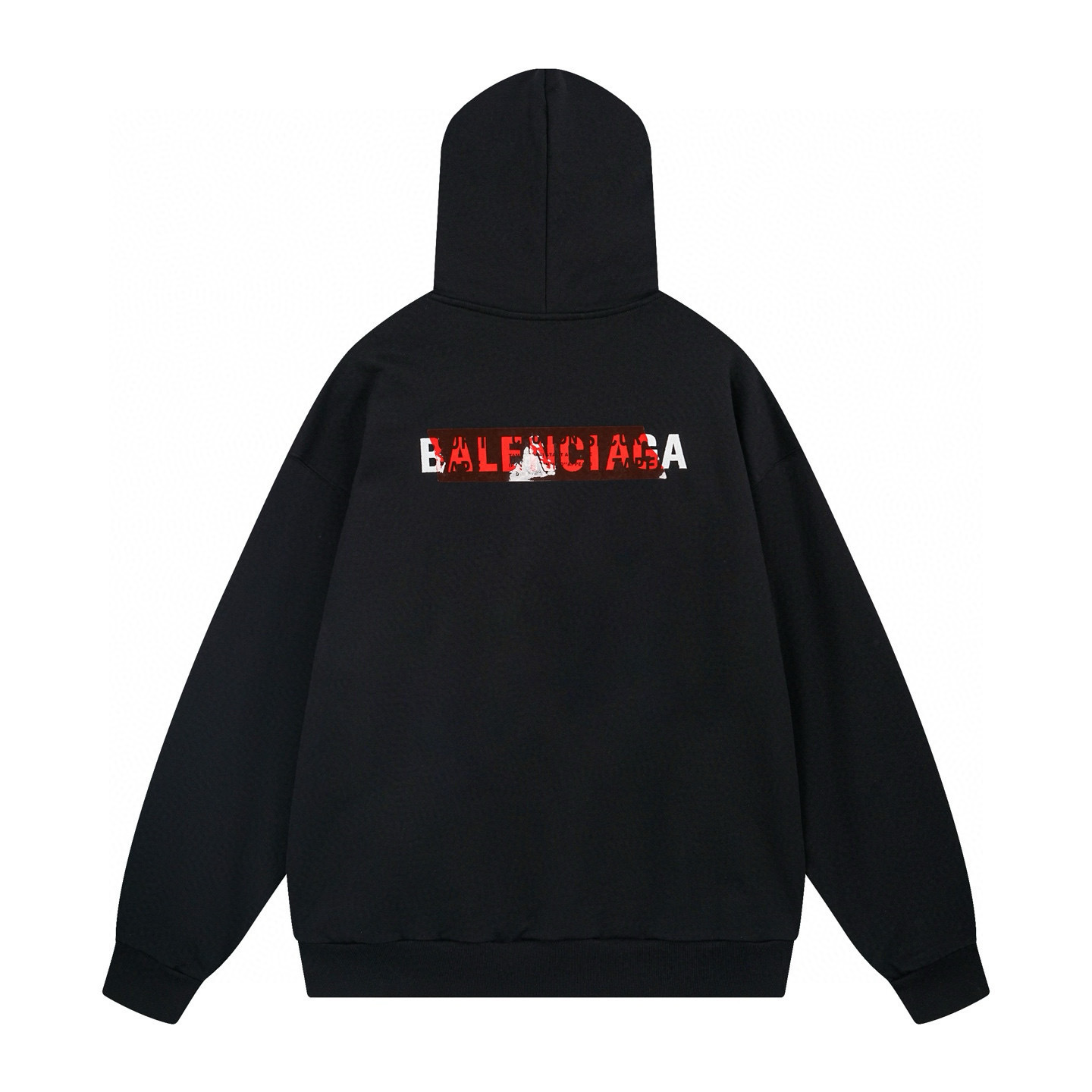 高版本BALENCIAGA/巴黎世家 25ss压胶刺绣logo连帽卫衣