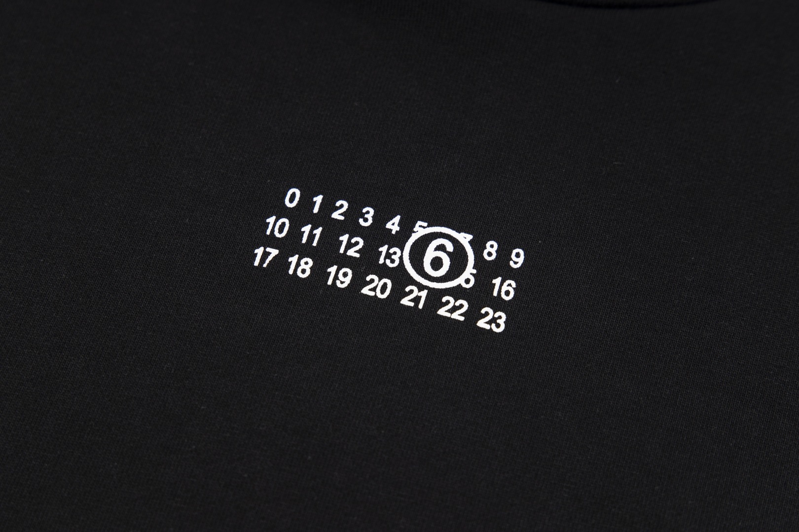 高版本MaisonMargiela/马吉拉 刺绣数字小标连帽卫衣