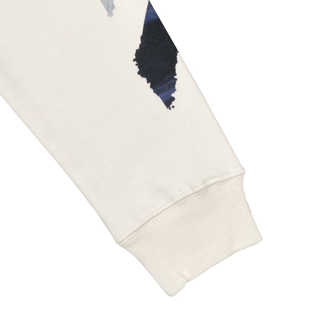 高版本OFF-WHITE C/O VIRGIL ABLOH 19ss莫奈油画箭头印花圆领卫衣