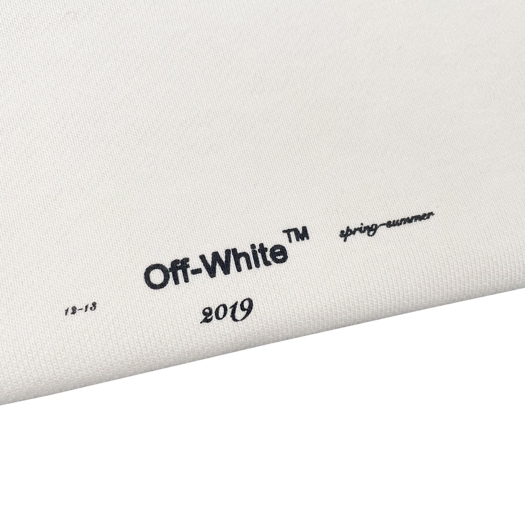 高版本OFF-WHITE C/O VIRGIL ABLOH 19ss莫奈油画箭头印花圆领卫衣