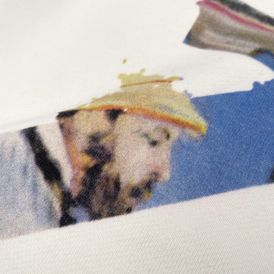 高版本OFF-WHITE C/O VIRGIL ABLOH 19ss莫奈油画箭头印花圆领卫衣