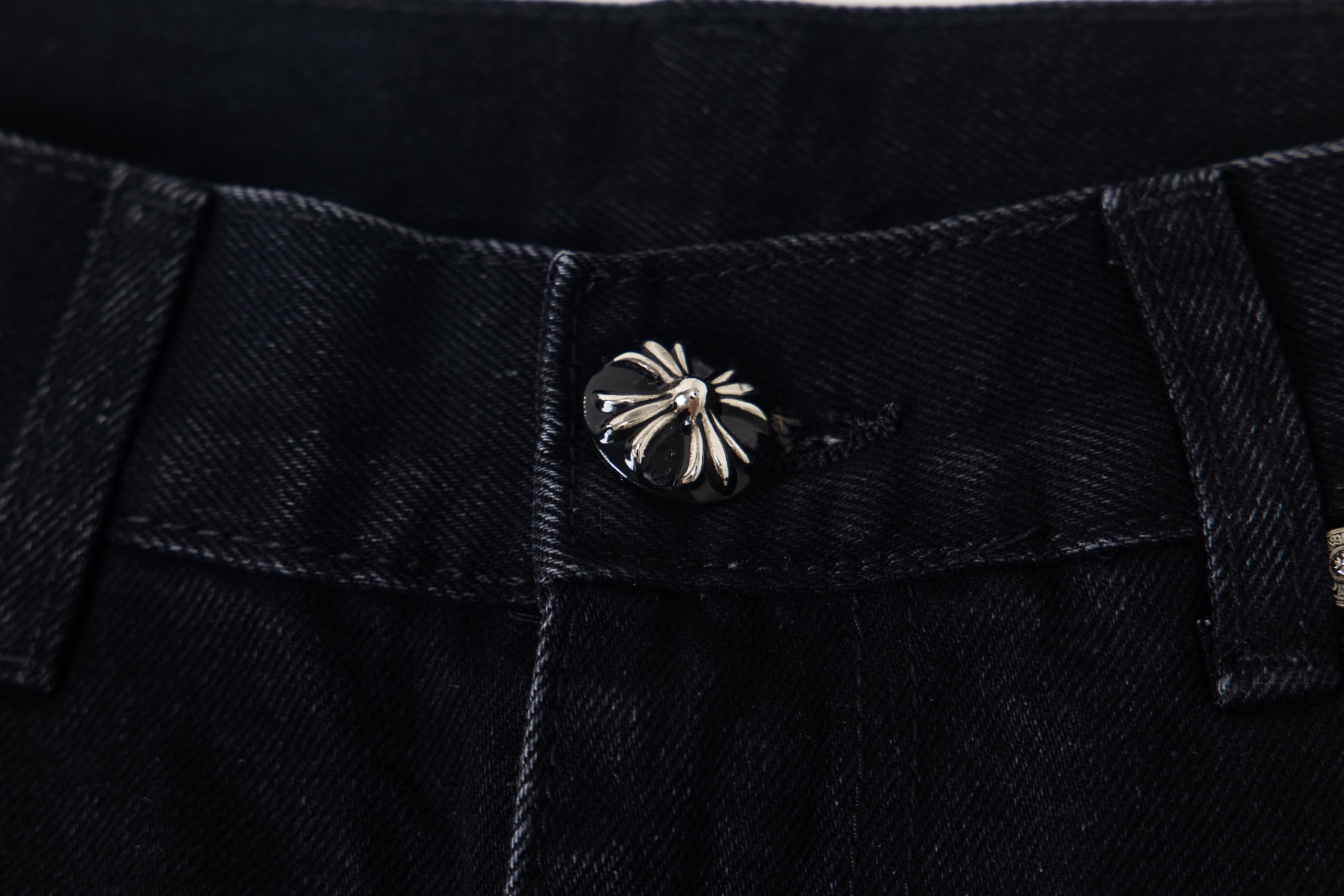 高版本Chrome hearts 克罗心 重叠多皮十字水洗做旧牛仔裤