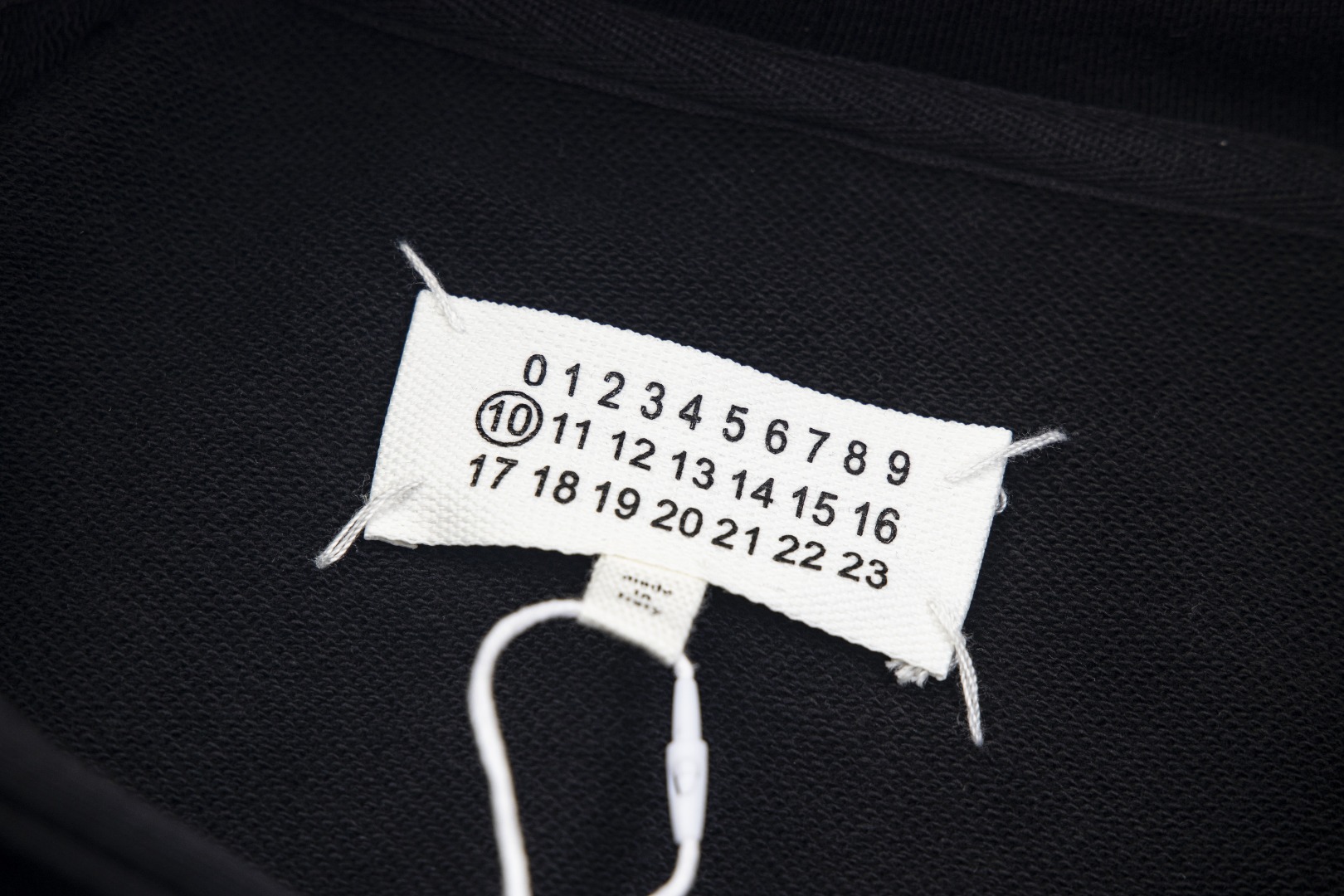 高版本MaisonMargiela/马吉拉 刺绣数字字母连帽卫衣