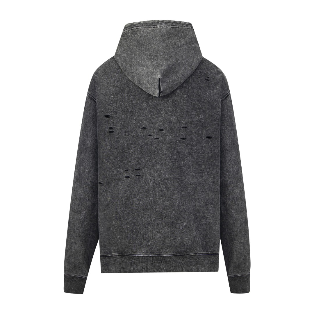 高版本MaisonMargiela/马吉拉 x Tommy Cash联名破洞连帽卫衣
