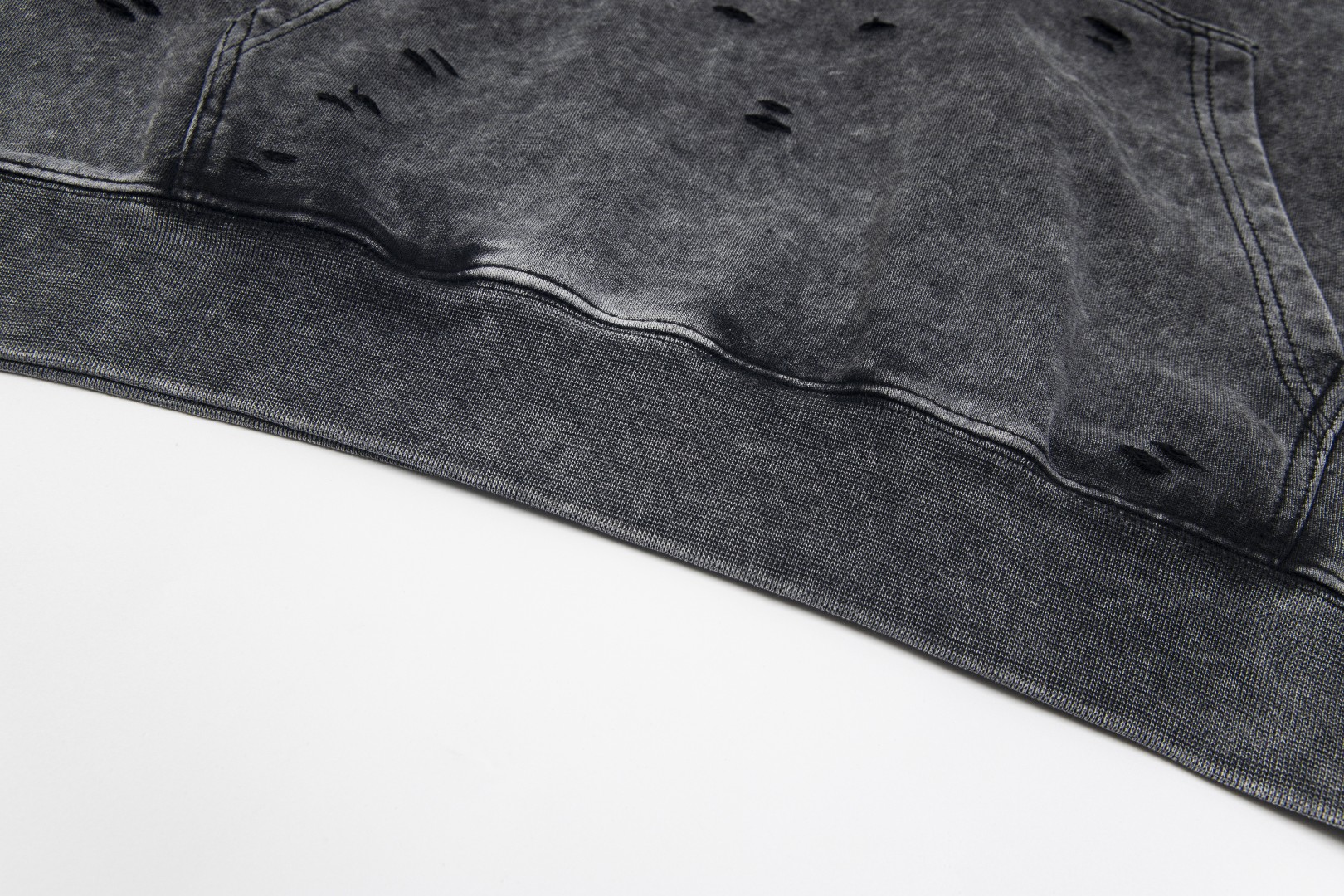 高版本MaisonMargiela/马吉拉 x Tommy Cash联名破洞连帽卫衣