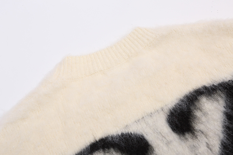 高版本OFF-WHITE 渐变箭头针织马海毛衣