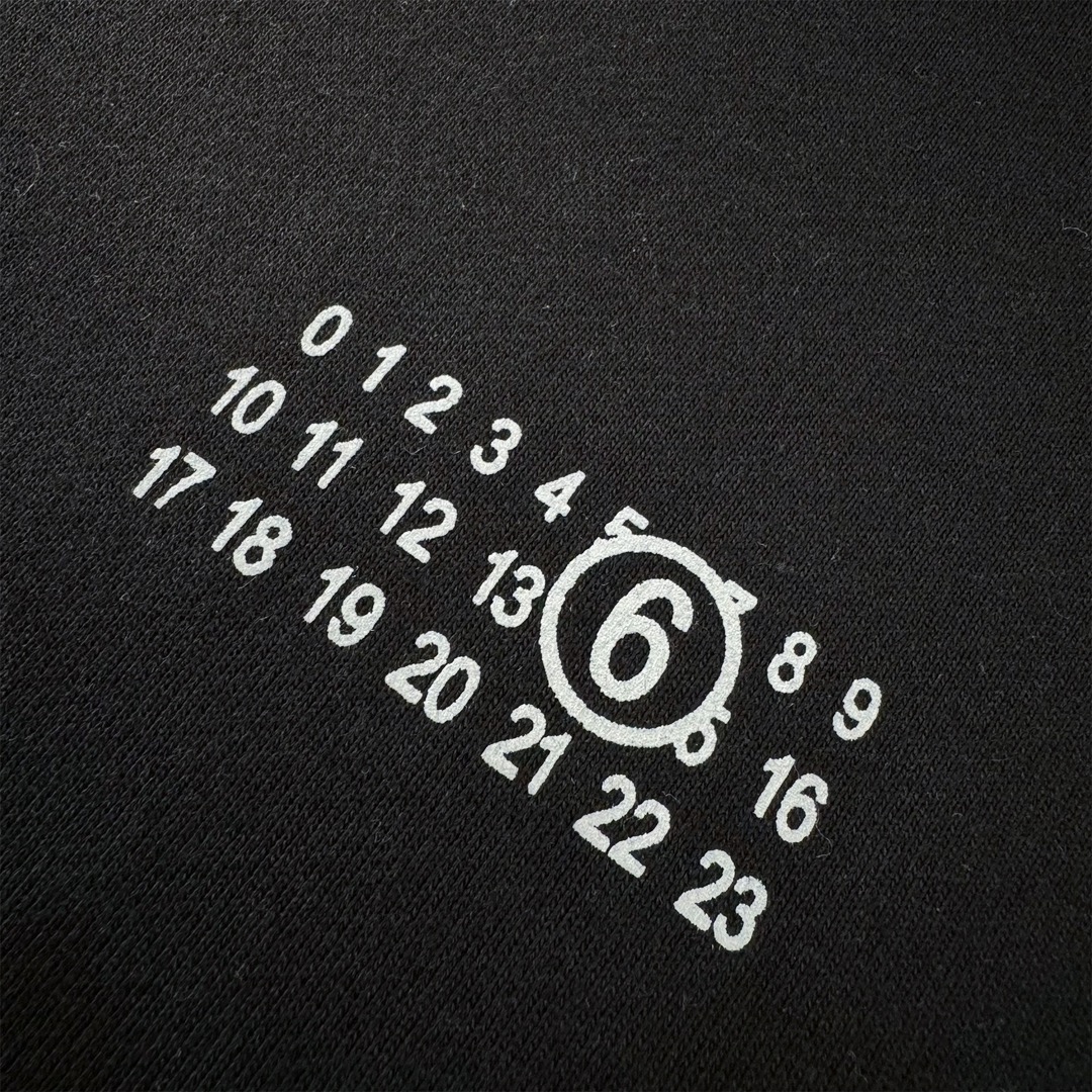 高版本MaisonMargiela/马吉拉 刺绣数字小标连帽卫衣