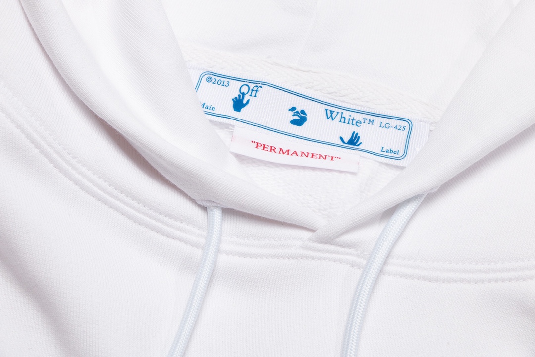 高版本OFF-WHITE 手掌箭头印花连帽卫衣