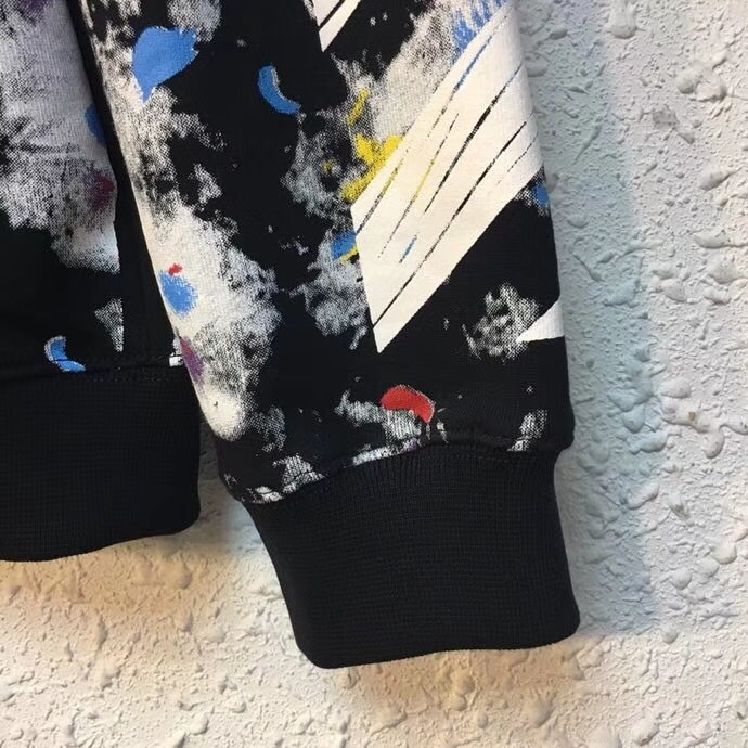 高版本OFF-WHITE 星空烟花泼墨卫衣