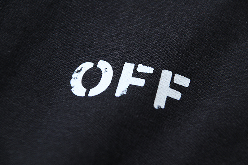 高版本OFF-WHITE 26ss喷墨箭头印花短袖T恤