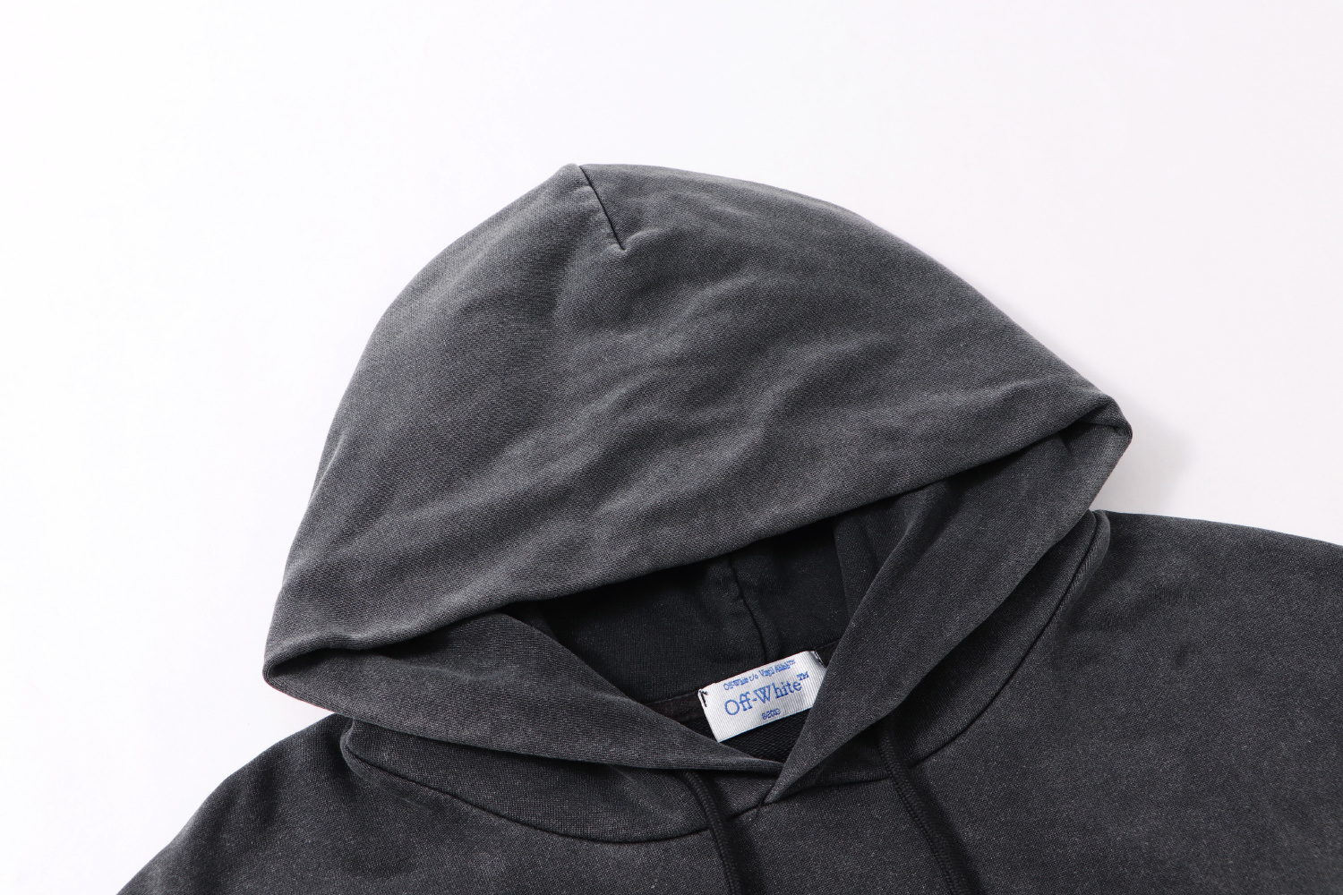 高版本OFF-WHITE 25ss油画印花水洗做旧卫衣