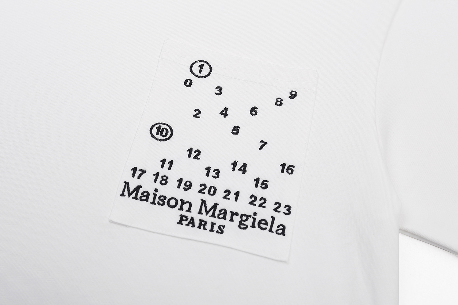高版本MaisonMargiela/马吉拉 刺绣数字短袖