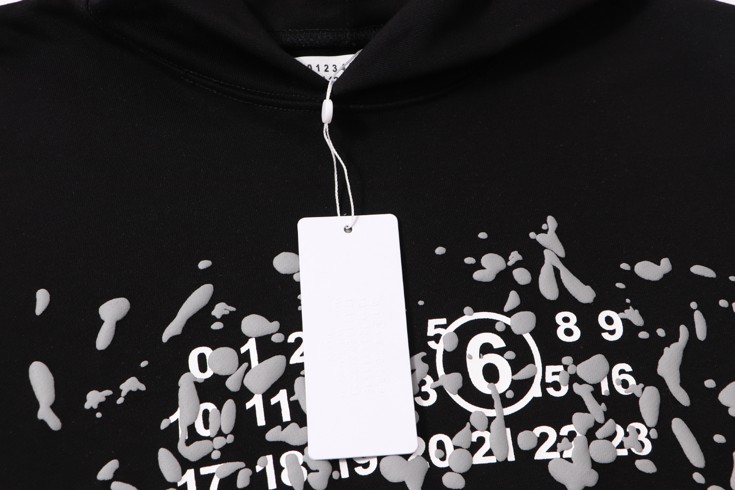 高版本MaisonMargiela/马吉拉 发泡数字印花连帽卫衣