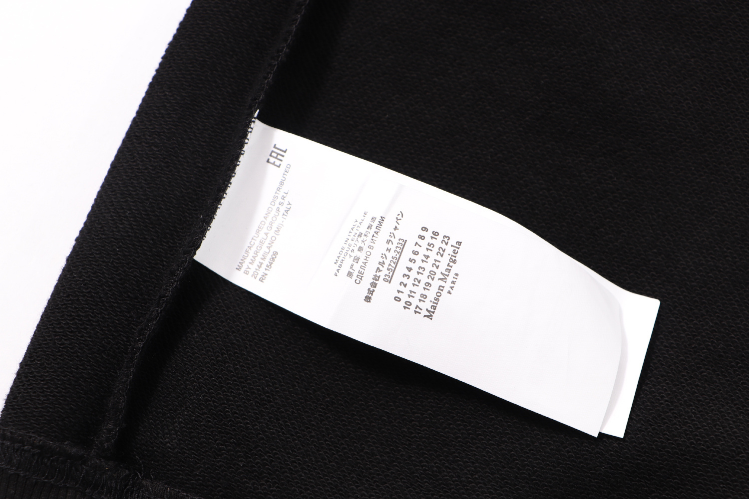 高版本MaisonMargiela/马吉拉 发泡数字印花连帽卫衣