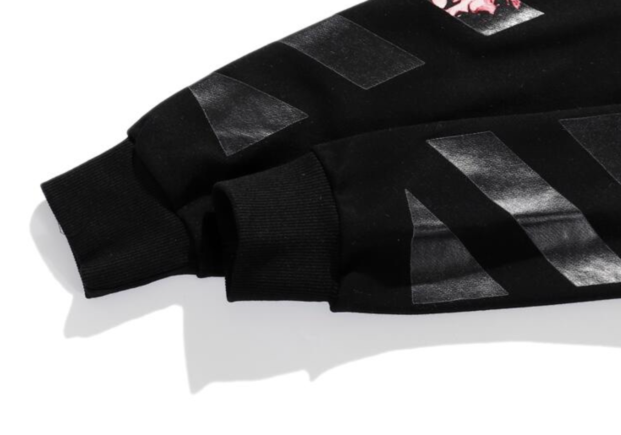 高版本OFF-WHITE C/O VIRGIL ABLOH 卡拉瓦乔圣母油画印花连帽卫衣