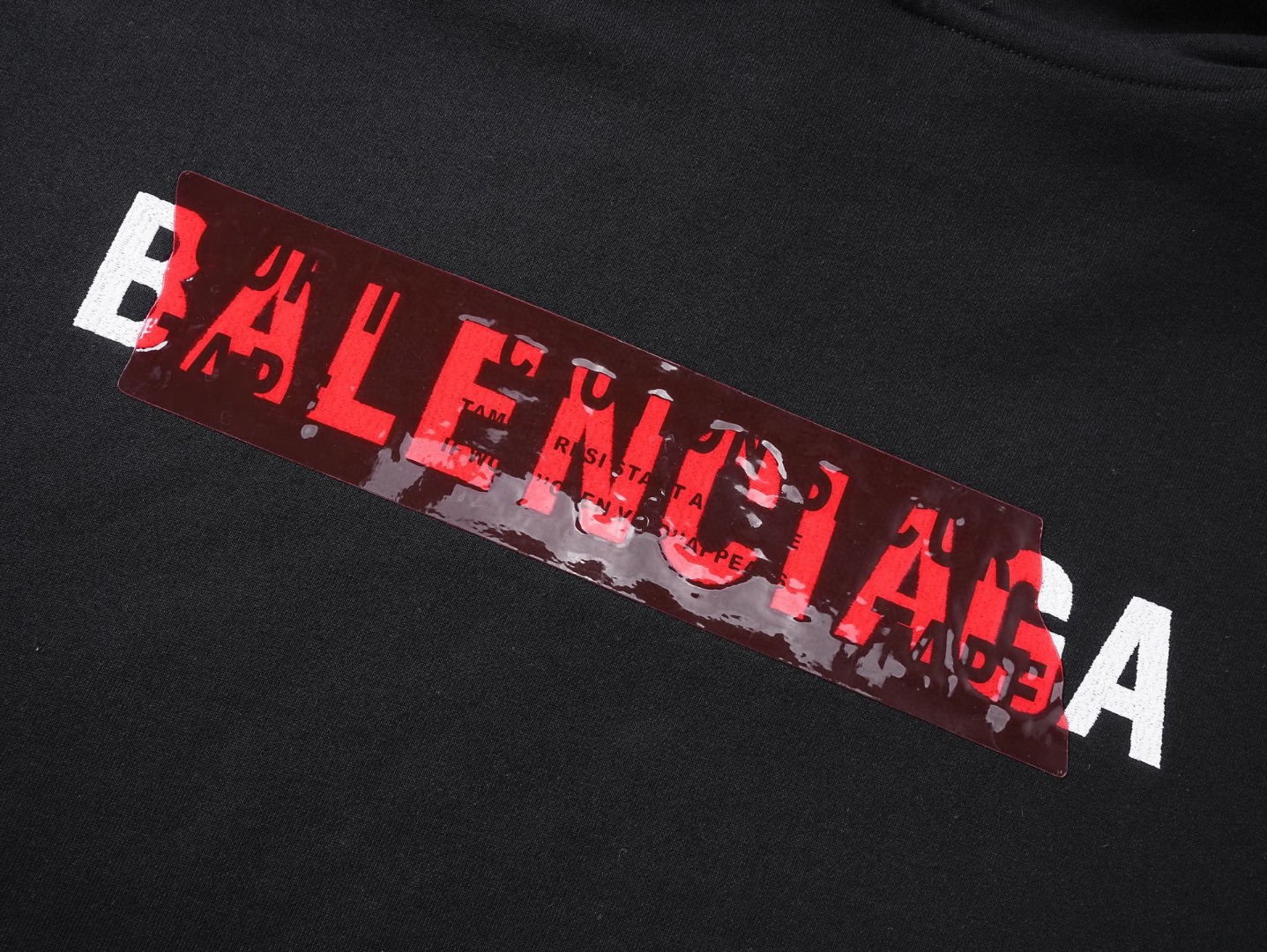 高版本BALENCIAGA/巴黎世家 25ss压胶刺绣logo连帽卫衣
