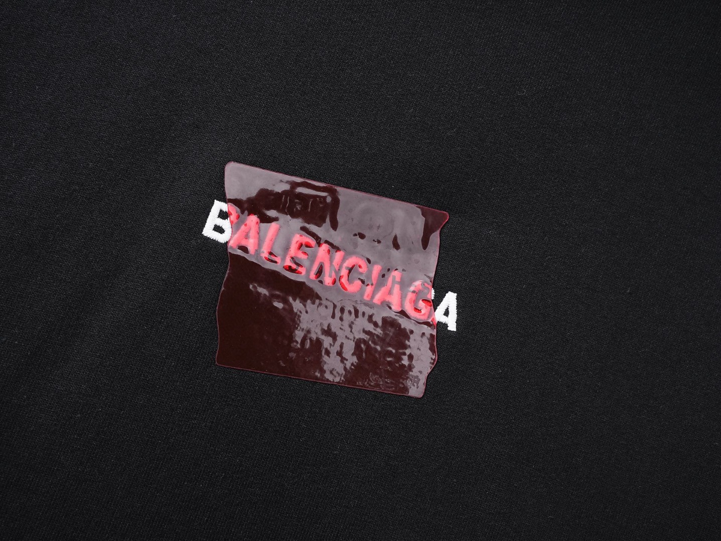 高版本BALENCIAGA/巴黎世家 25ss压胶刺绣logo连帽卫衣