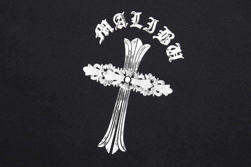 高版本Chrome hearts克罗心 涂鸦马蹄十字印花连帽卫衣