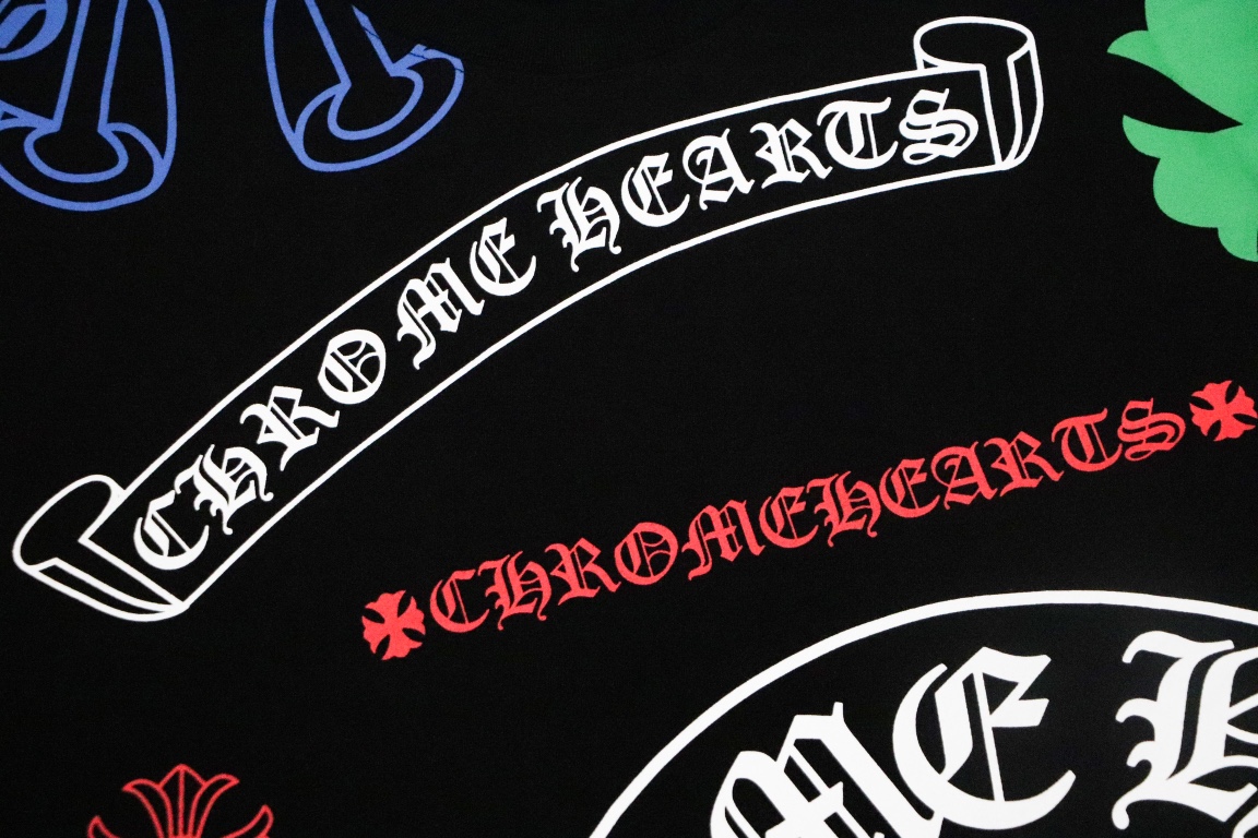 高版本Chrome Hearts克罗心 满印logo短袖