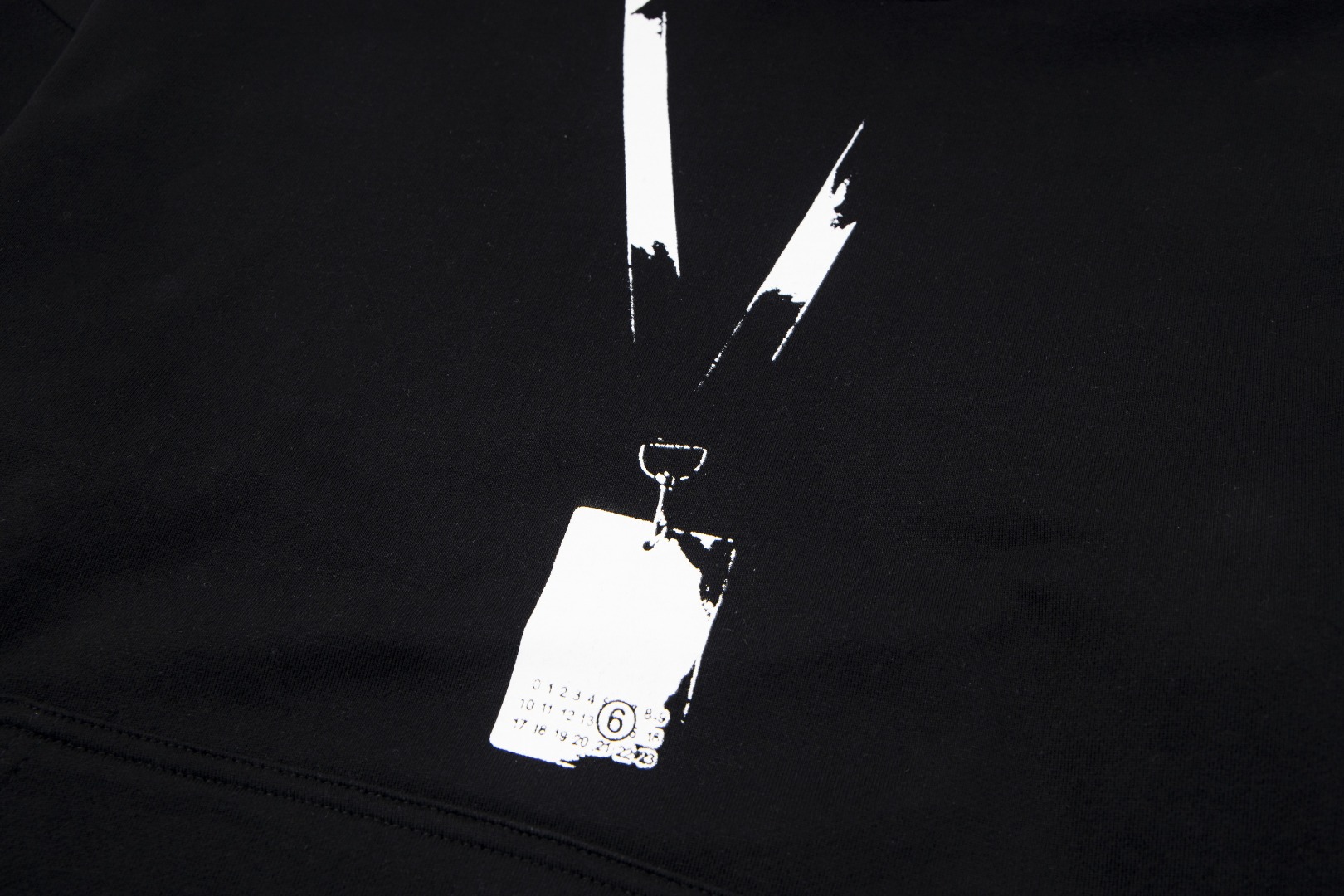 高版本MaisonMargiela/马吉拉 通行证印花连帽卫衣