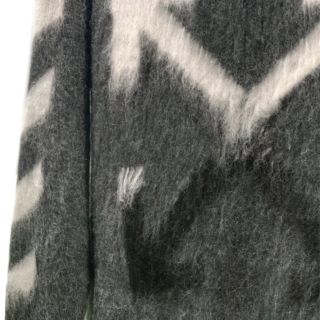 高版本OFF-WHITE 渐变箭头针织马海毛衣