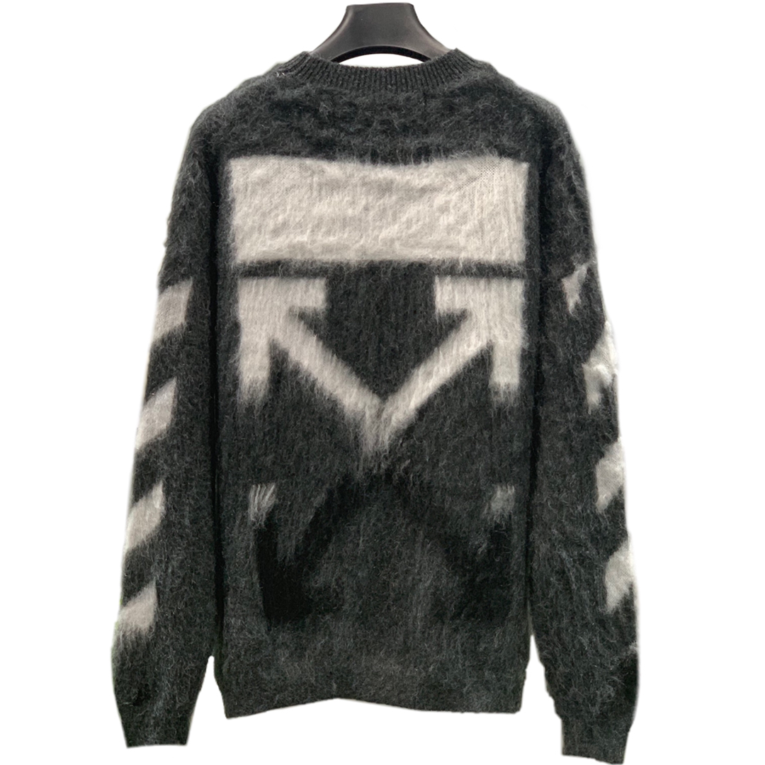 高版本OFF-WHITE 渐变箭头针织马海毛衣