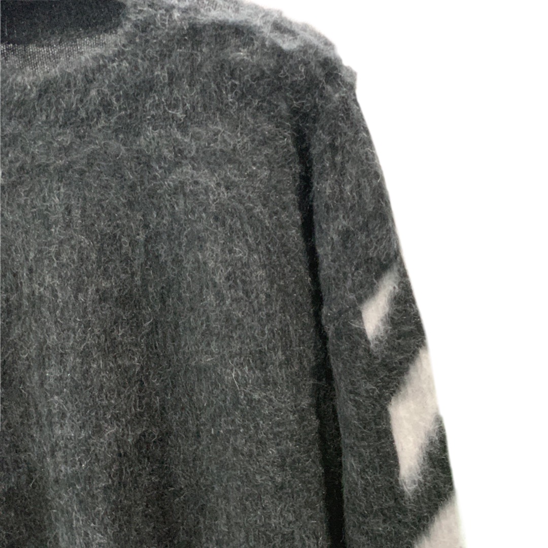 高版本OFF-WHITE 渐变箭头针织马海毛衣