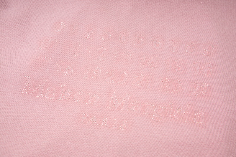 高版本MaisonMargiela/马吉拉 残缺数字刺绣开衫外套 樱花粉神仙配色