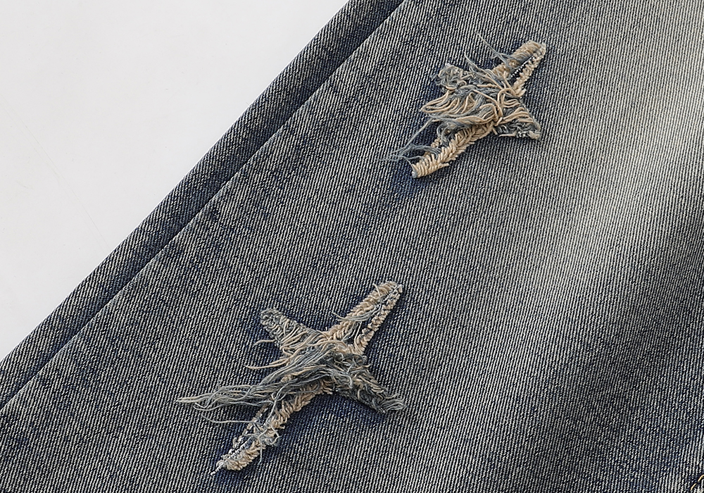 高版本Chrome Hearts 克罗心 磨毛十字水洗牛仔裤