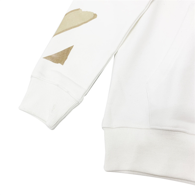 高版本OFF-WHITE C O VIRGIL ABLOH 胶带箭头印花连帽卫衣