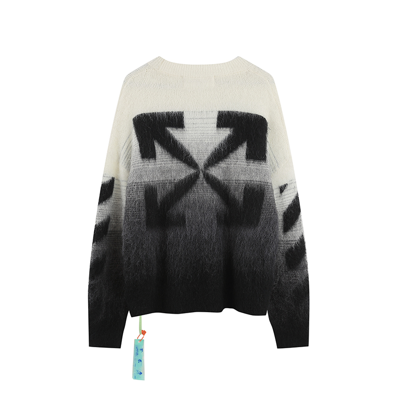 高版本OFF-WHITE 渐变箭头针织马海毛衣-Chinese UA Cheap High Quatity Brand Clothes Bags handbags Sneakers wholesale wholesaler seller from China Factory suppliers Fashion Clothing Shoes best Quality Beautiful Price 高版本OFF-WHITE 渐变箭头针织马海毛衣