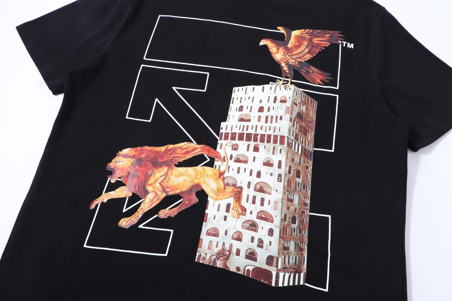 高版本OFF-WHITE 26ss纽约图腾主题短袖T恤-Chinese UA Cheap High Quatity Brand Clothes Bags handbags Sneakers wholesale wholesaler seller from China Factory suppliers Fashion Clothing Shoes best Quality Beautiful Price 高版本OFF-WHITE 26ss纽约图腾主题短袖T恤