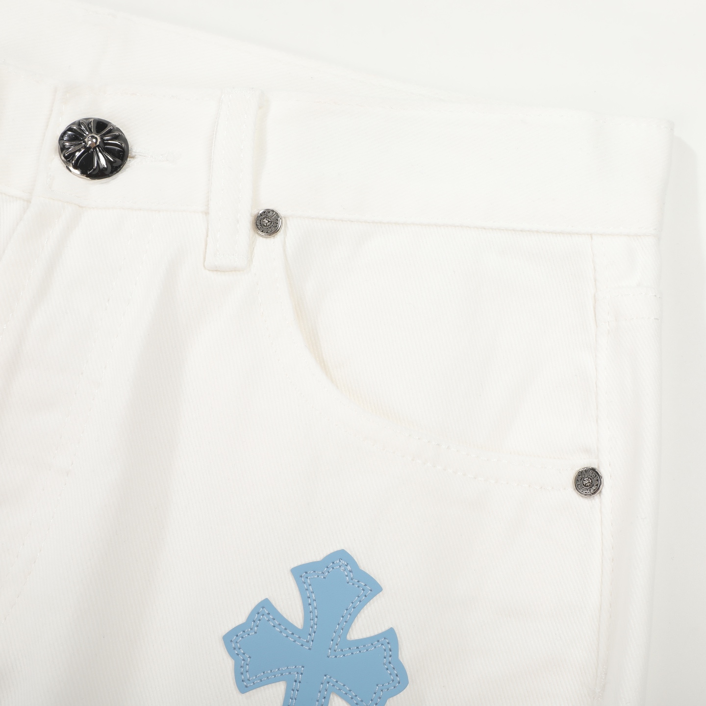 高版本Chrome Hearts克罗心 迈阿密限定蓝皮标十字牛仔裤-Top High Quatity Cheap Sneakers Fashion Clothing Clothes Bags handbags Shoes of all Brand wholesale With The best Quality And Beautiful Price from China Factory Chinese suppliers wholesaler seller 高版本Chrome Hearts克罗心 迈阿密限定蓝皮标十字牛仔裤