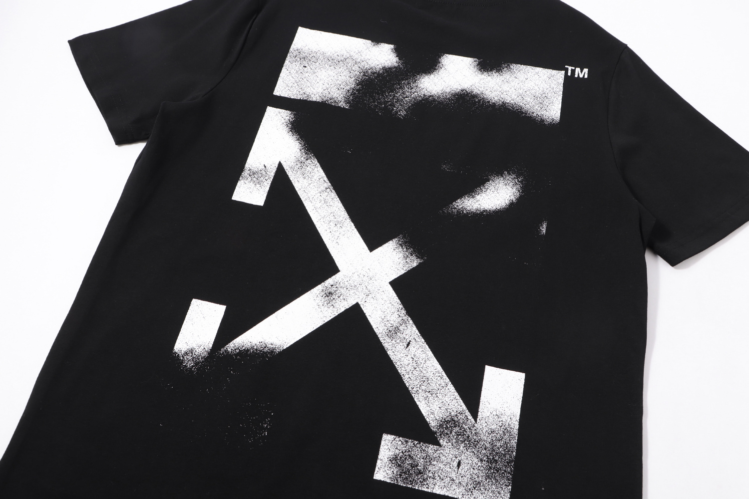 高版本OFF-WHITE 26ss喷墨箭头印花短袖T恤