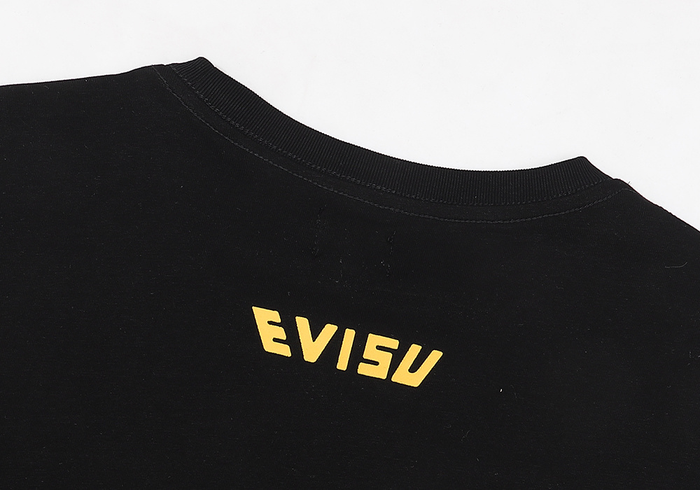 高版本EVISU福神 海鸥贴布刺绣短袖T恤-Chinese UA Cheap High Quatity Brand Clothes Bags handbags Sneakers wholesale wholesaler seller from China Factory suppliers Fashion Clothing Shoes best Quality Beautiful Price 高版本EVISU福神 海鸥贴布刺绣短袖T恤