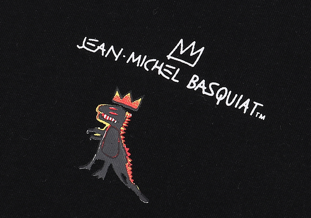 高版本EVISU福神 x Jean Michel Basquiat联名大M印花恐龙短袖T恤-Chinese UA Cheap High Quatity Brand Clothes Bags handbags Sneakers wholesale wholesaler seller from China Factory suppliers Fashion Clothing Shoes best Quality Beautiful Price 高版本EVISU福神 x Jean Michel Basquiat联名大M印花恐龙短袖T恤