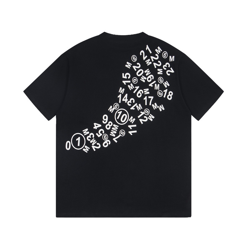 高版本MaisonMargiela/马吉拉 x Tommy Cash联名款数字字母印花短袖